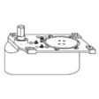 Rixson Special Order Offset Floor Closer Body for Lead Lined Doors 1 Inch Ext Spindle Special Orders